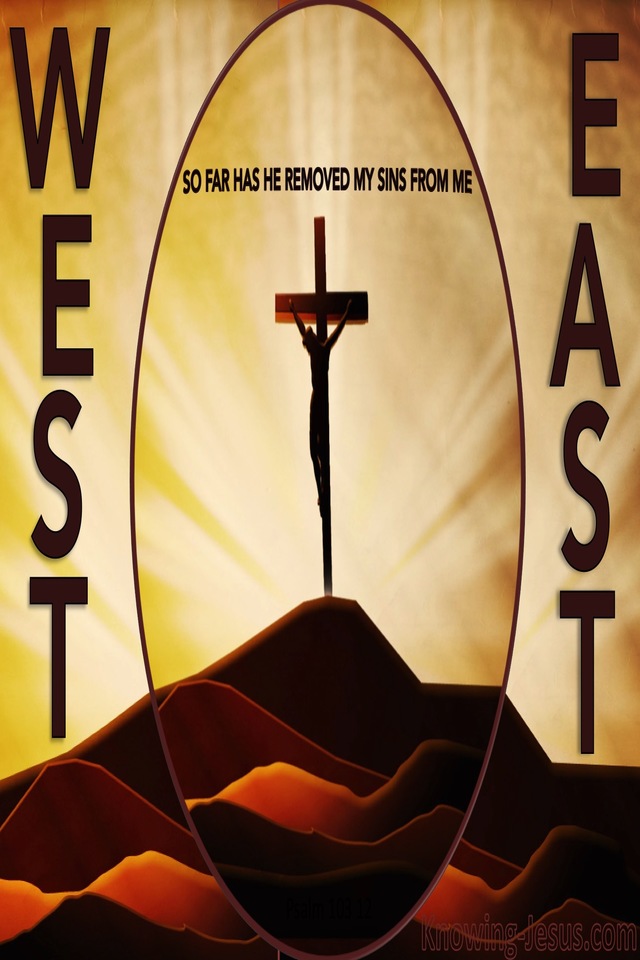 Psalm 103:12 As Far As The East Is From The West (brown)